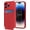 Red, variant on Wallet for iPhone 14 Pro Case, Hide Push-Pull Card Holder Camera Protection Luxury Cover + Screen Protector, Card Slot Case Elegant iPhone 14 Pro Phone Case -Red