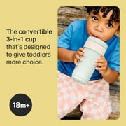 Tommee Tippee 3-in-1 Insulated Toddler Convertible Cup, 18m+, 10oz, Spill-Proof, Mint, 1 Pack