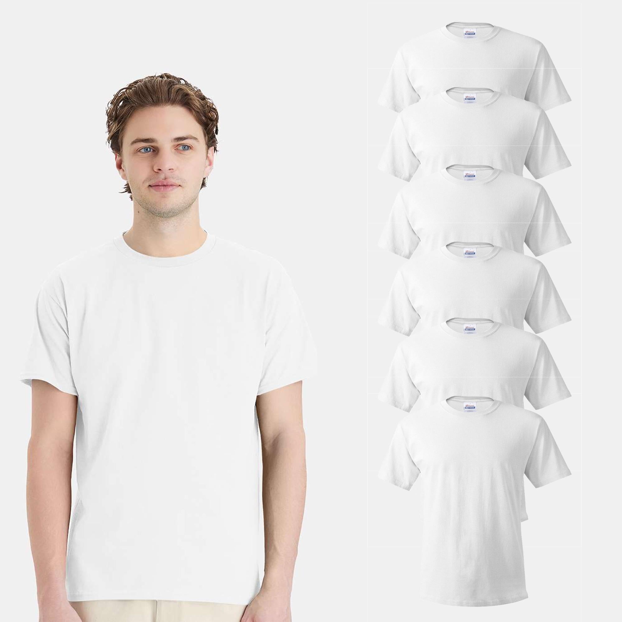 Hanes - Men Bulk T-Shirt, Short Sleeve Tee | Crew Neck