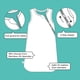 thumbnail image 5 of Manta portátil elegante con forma de cacahuete para recién nacido, saco de dormir con volantes, 1 TOG, 5 of 6