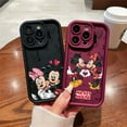 thumbnail image 4 of Mickeys Minnies Couple Cute Phone Case for IPhone 16 15 14 13 12 11 Pro Max Mini XR XS X 7 8 Plus Soft TPU Back Cover TYW-185G240725JH2 iPhone 15 Plus, 4 of 7