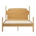 thumbnail image 4 of Traditional Walker Edison Easy Assembly Solid Wood Vivienne Queen Bed - Natural, 4 of 16