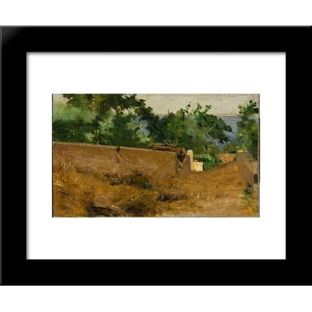 Caminho - Capri 20x24 Framed Art Print by Pousao, Henrique