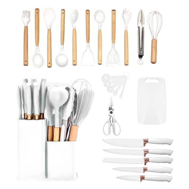 Cucharas de Silicona Utensilios de Cocina Ecomlab Set 25 Pcs