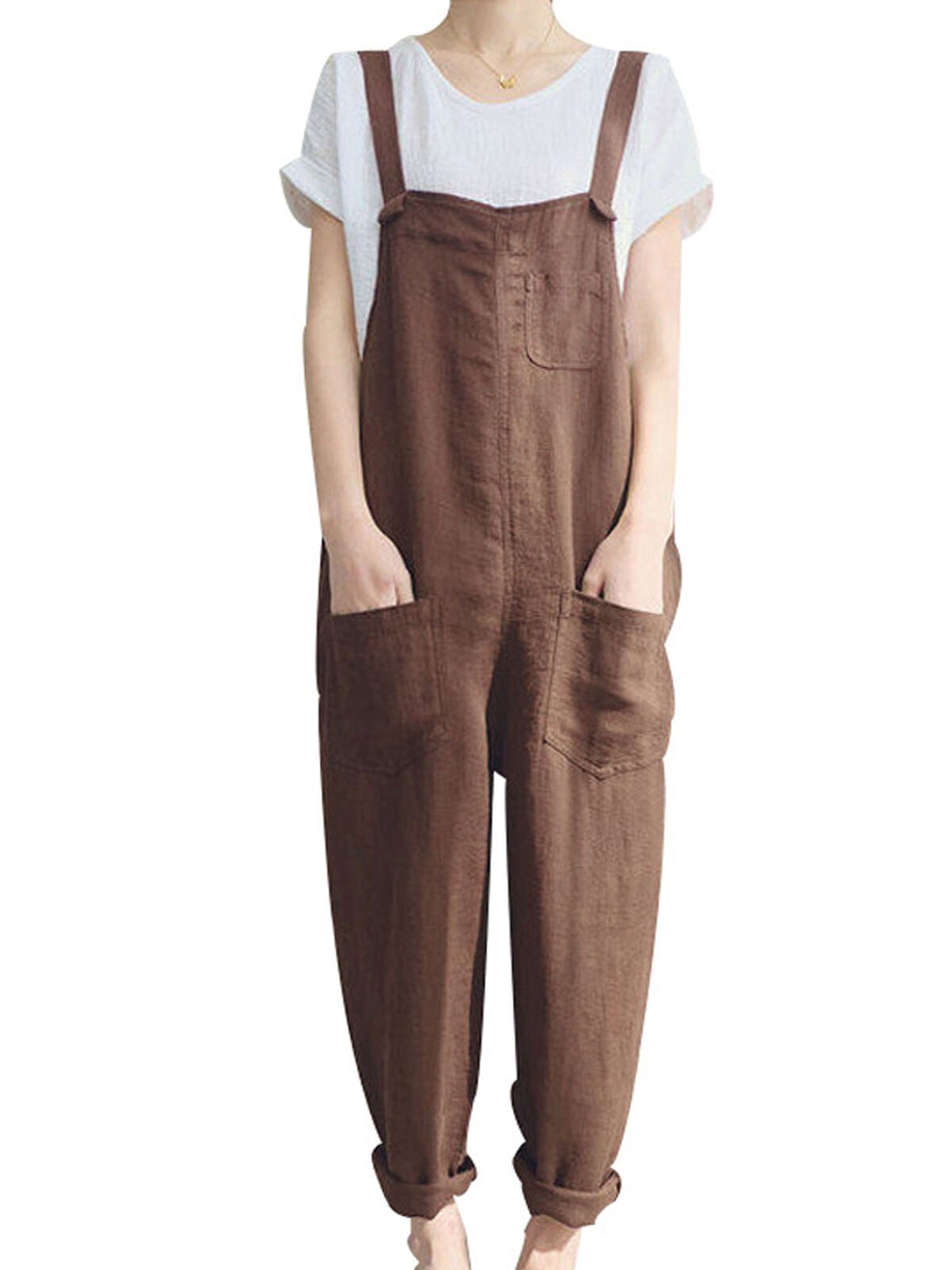linen dungarees