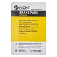 thumbnail image 3 of Niche Front Brake Pad Set for Yamaha YZF R6 Organic Motorcycle 2 Pack 519-KPA2481D, 3 of 6