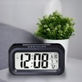thumbnail image 4 of Westclox Black Digital Alarm Clock with Day/Date Display and LED Backlight- Battery Operated, 4 of 5