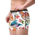 thumbnail image 4 of Disketp Flowers Birds And Butterflies Men'S Boxer Briefs,Soft And Breathable Cotton Underwear With Comfortflex Waistband, 4 of 9