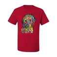 thumbnail image 3 of Dean Russo Sweet Poodle Dog Lover Men's Graphic T-Shirt, Red, 3X-Large, 3 of 6