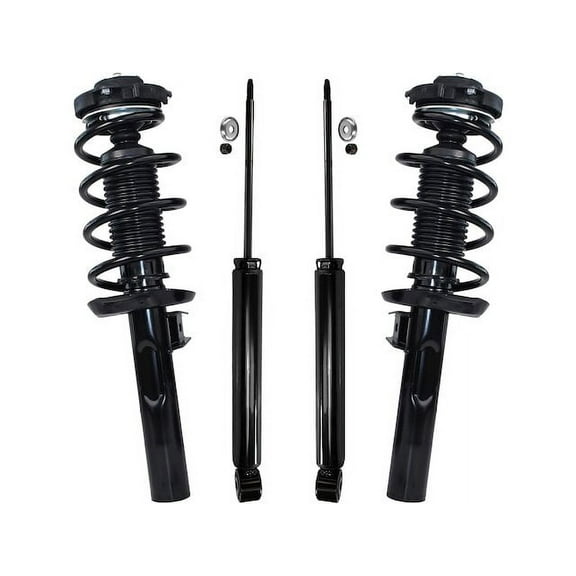 Front and Rear Suspension Strut and Shock Absorber Assembly Kit - Compatible with 2012 - 2017 Volkswagen Jetta 2013 2014 2015 2016