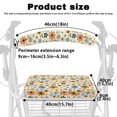 thumbnail image 6 of HELLHERO Retro Country Style Colorful Flowers Rollator Seat Cover Anti-Slip Cover Seat & Backrest Cover Set and Breathable Secure Fit, 6 of 7