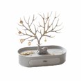 thumbnail image 1 of Earring Tree, Jewelry Display Stand with Unique Design for Necklaces, Rings, Bracelets, Ring Tree with High Quality Plastic, Decorative Piece for Bathroom Cabinet (Grau), 1 of 4