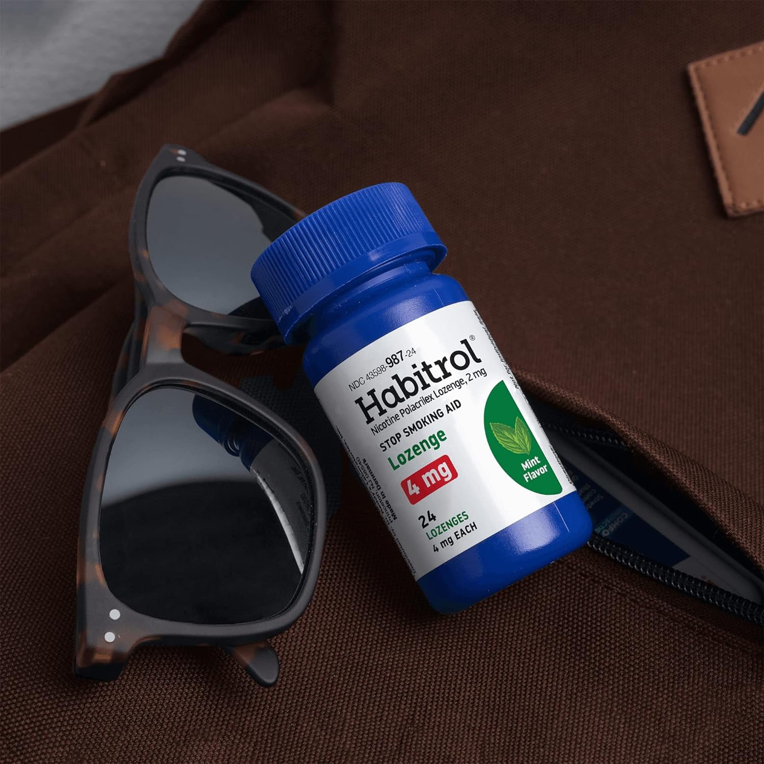 Habitrol Nicotine Lozenges 4mg Mint Flavor, Stop Smoking Aid, 24 Count