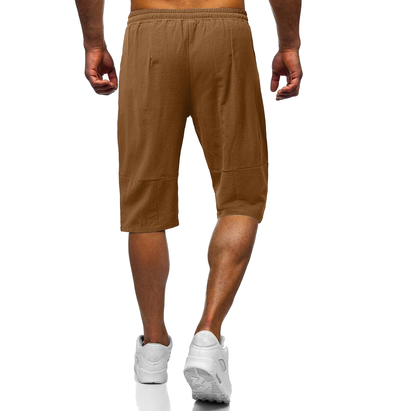 COOFANDY Mens Yoga Beach Shorts Cool Stretchy Drawstring Waistband Lounge Shorts 