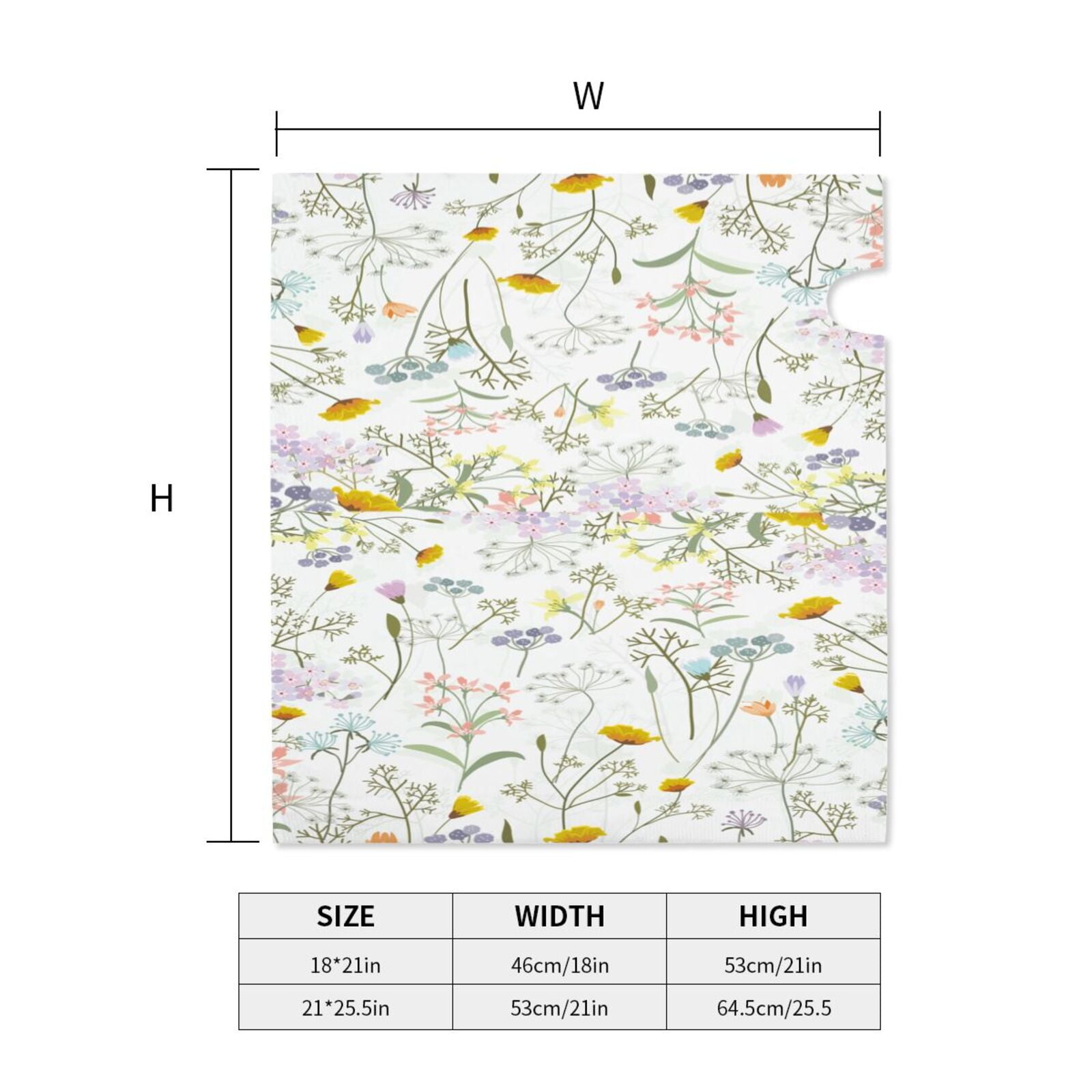 Xecao flower and leaf for Mailbox Cover with Magnetic Strips, Waterproof and Sunscreen, Adds a Decorative Touch to Your Garden Yard-21x18 in