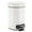 White, variant on Soft Close Lid Round Metal Bath Floor Step Trash Can Waste Bin 3-liters-0.8-gal Steel