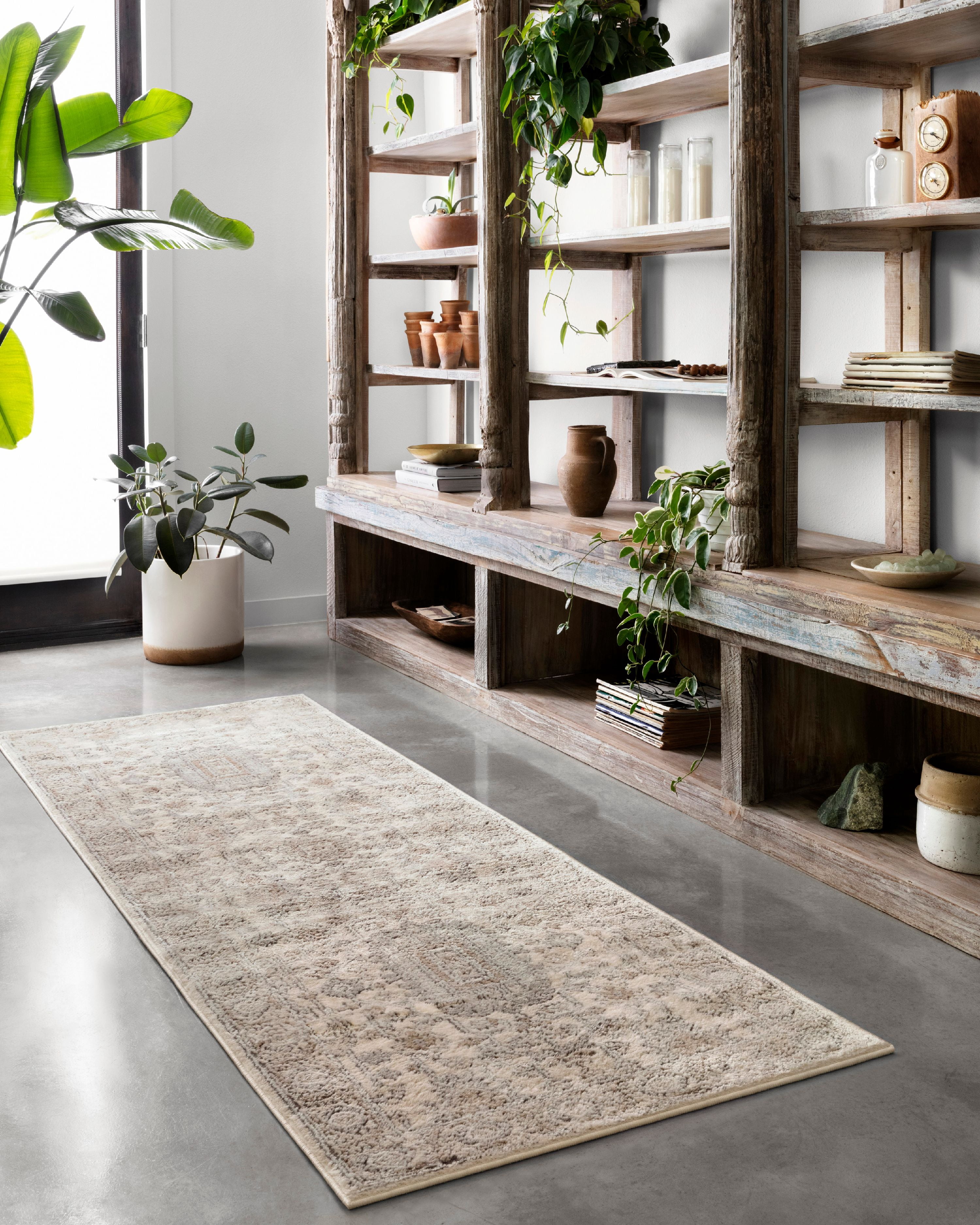 Loloi Teagan Ivory / Sand 2'-8" x 10'-6" Runner Rug