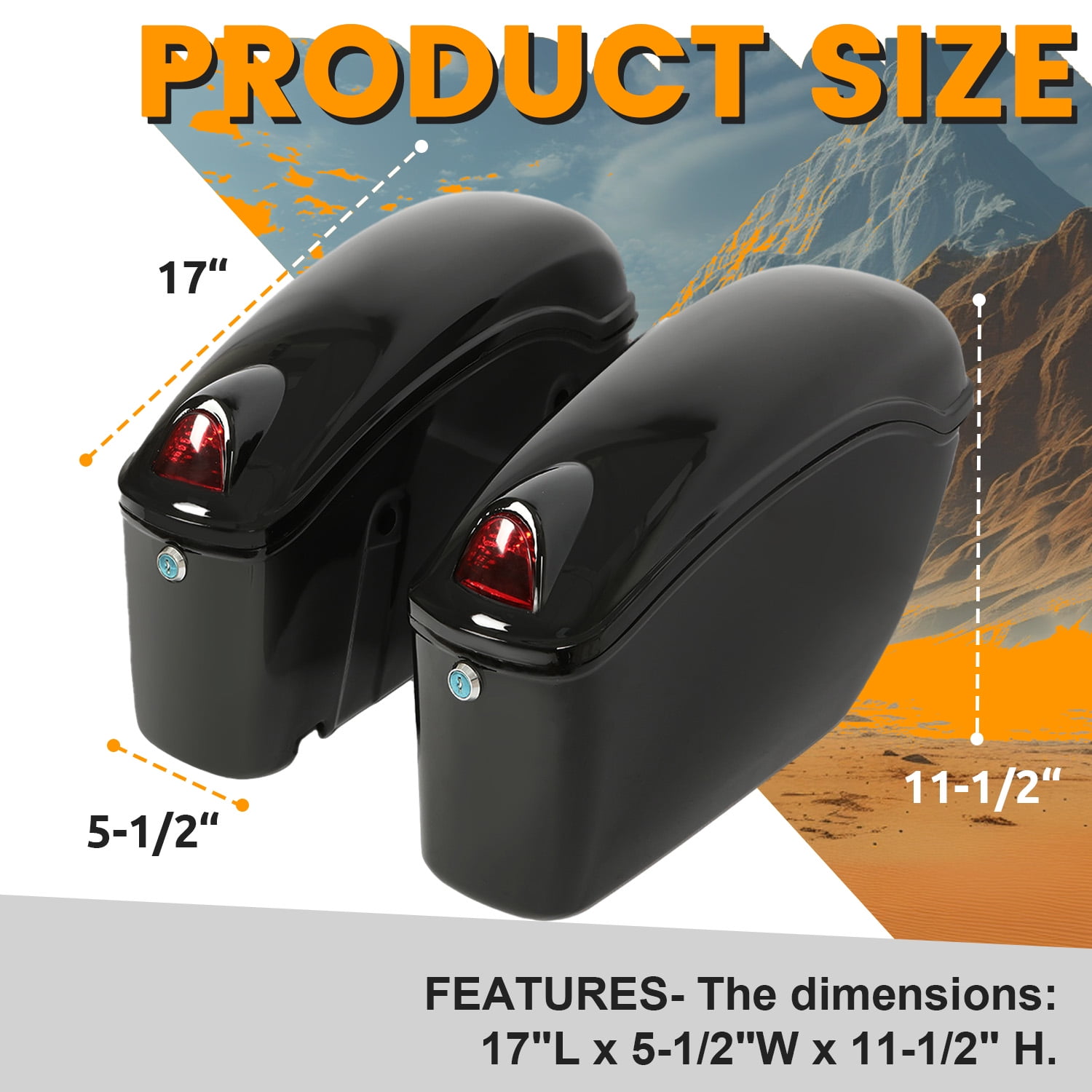 Amazon.com: HCmotorku Motorcycle Saddlebag, Brown Leather