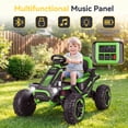 thumbnail image 3 of Funcid 36V Ride on Car for Kids, 4 Wheeler Electric Car with 600W Motors, Ride on Toy for Big Kids, Electric ATV with Spring Suspension, Bluetooth, Music, LED Lights, Green, 3 of 7