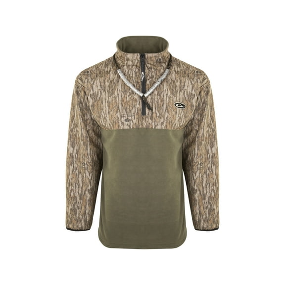 Drake Men's Quarter Zip Refuge Eqwader Jacket Mossy Oak Bottomland Medium