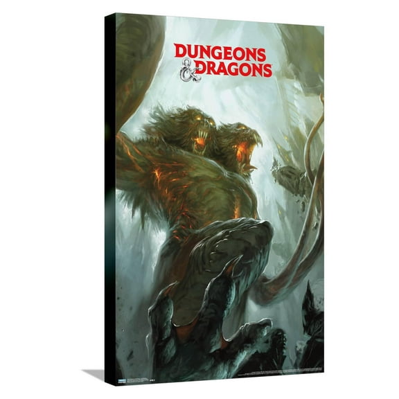 Dungeons And Dragons - Demogorgon Canvas Wall Poster, 14.725" x 22.375"