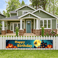 thumbnail image 5 of Halloween Theme Banner Neon Design Ghosts Pumpkins for Kids Party Celebration Indoor Decoration, 5 of 5