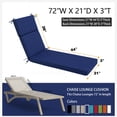 thumbnail image 2 of Cojines para Reposera idee-home para Exteriores Impermeables 180x53x8 cm, 2 of 8