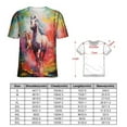 thumbnail image 2 of Cool Horse T-Shirts Casual T-Shirt Short Sleeve Women Trendy Tshirt Beach Custom Tops, 2 of 5