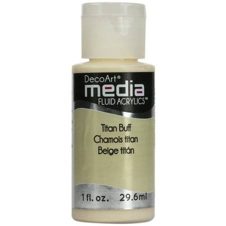 UPC: 0766218076700 | DecoArt Media Fluid Acrylic Paint 1 oz. Titan Buff (Series 1)
