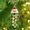 thumbnail image 3 of Luoshdecor Christmas Pickles Tree Ornament ,Acrylic Funny Green Cucumber Festive Holiday Décor,for Family Holiday Xmas Tree Decor, 3 of 5