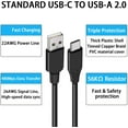 thumbnail image 5 of 6ft USB-C Cable Type-C for Samsung Galaxy A06/A16 5G/A26 5G/A36 5G/A56 5G - Charger Cord Power Wire USB Long Fast Charge, 5 of 7