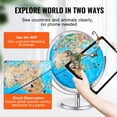thumbnail image 4 of KFFKFF 10"/254mm Educational Interactive AR World Globe App For Kids, Ideal Gift for Boys & Girls, 4 of 9