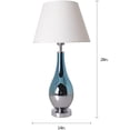 thumbnail image 3 of Tulip 28 in. Blue Chrome Ombre Indoor Table Lamp with Shade, Set of 2, 3 of 6