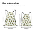 thumbnail image 3 of Bingfone Avocado Friends Drawstrings Backpacks Bags for Men Women Gym Drawstrings Bag-Medium, 3 of 8