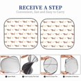 thumbnail image 5 of Goofa Dachshund Dog Puppy Pattern 2 Piece Car Windshield Sun Shade Foldable | Front Windshield Shade for Sun, Heat and UV Rays | Sunshade for Car Front Window-, 5 of 7