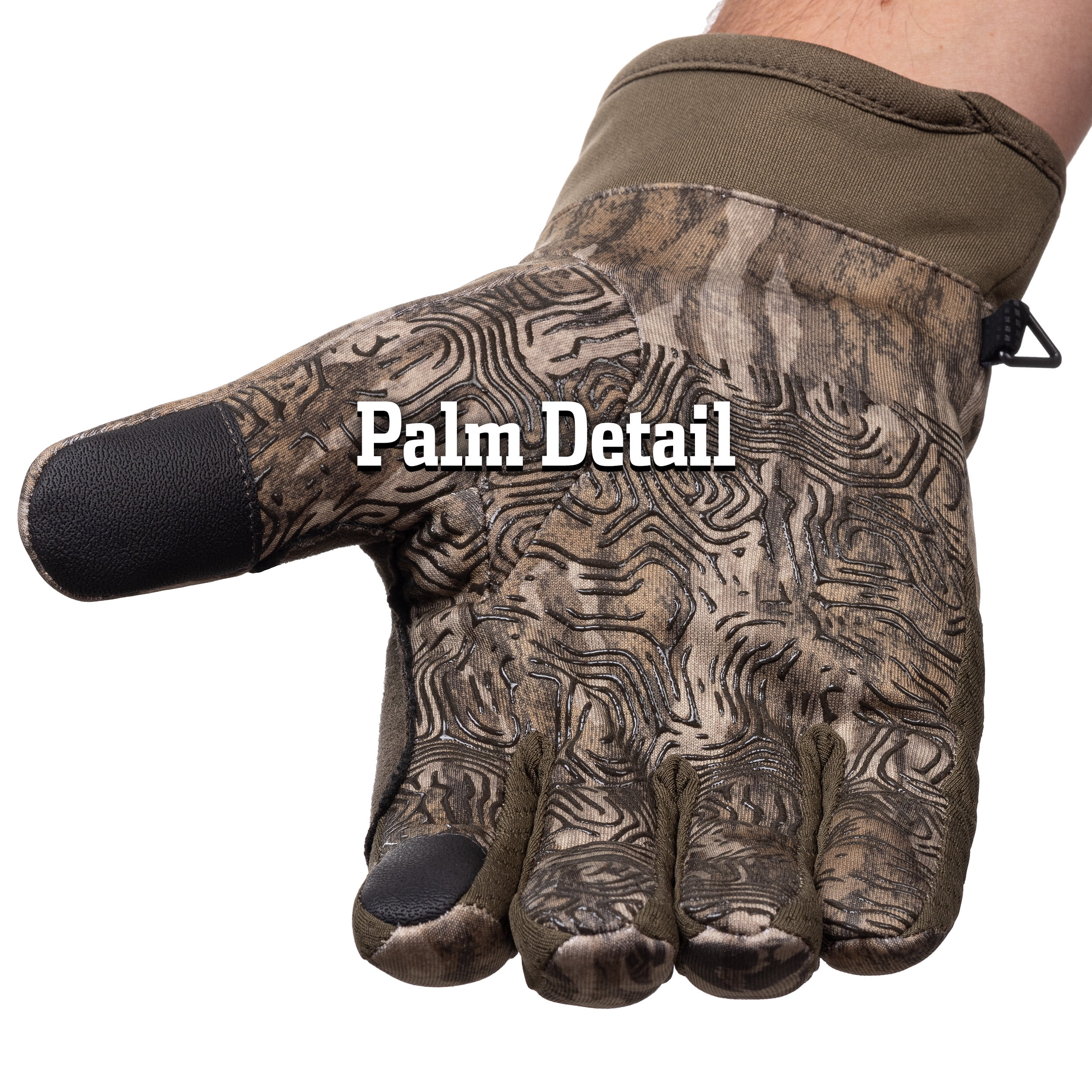 Huntworth Men's Gunner Midweight Hunting Gloves – Mossy Oak® Bottomland, Size M/L