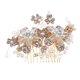 thumbnail image 2 of Peine de Flor Hecho a Mano de Pelo Horquilla de Cabello Joyas Joyerías de Cabeza de Mujer Novia Baoblaze Peine nupcial de la boda, 2 of 8