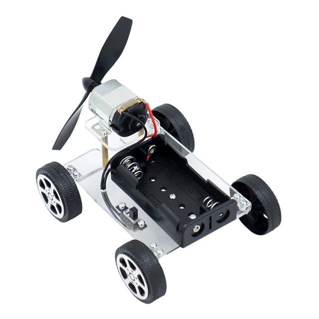 Coche de energía eólica DIY para niños Kits de materiales de Ehuebsd modelo de ciencia proyectos escolares enseñanza juguetes educativos rompecabezas Juguetes