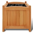 thumbnail image 3 of VidaXL 11.8" x 11.8" x 11.8" Brown Wood Planter Box with Lining (2 Count), 3 of 5