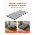 thumbnail image 4 of VEVOR Twin Size Bunkie Board, 1.5 in Bed Board Slats with 200D Oxford Cloth, Wooden Mattress Support for Twin Size Bed, Easy Assembly Support under Mattress, 2 Piece, Gray, 4 of 8