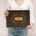 thumbnail image 1 of Darling Souvenir Personalized Engraved Laser Cut Wedding Guest Book Wooden Cover Sign-in Book Registry Guestbook Scrapbook-14, 1 of 7