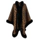 thumbnail image 1 of Suéter tipo chal con estampado de leopardo y cuello tipo capa de moda de otoño e invierno para mujer, 1 of 6