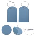 thumbnail image 3 of Etiquetas de Equipaje Verticales Semicirculares Únicas de 1 Pc para Oficina Azul PU, 3 of 5