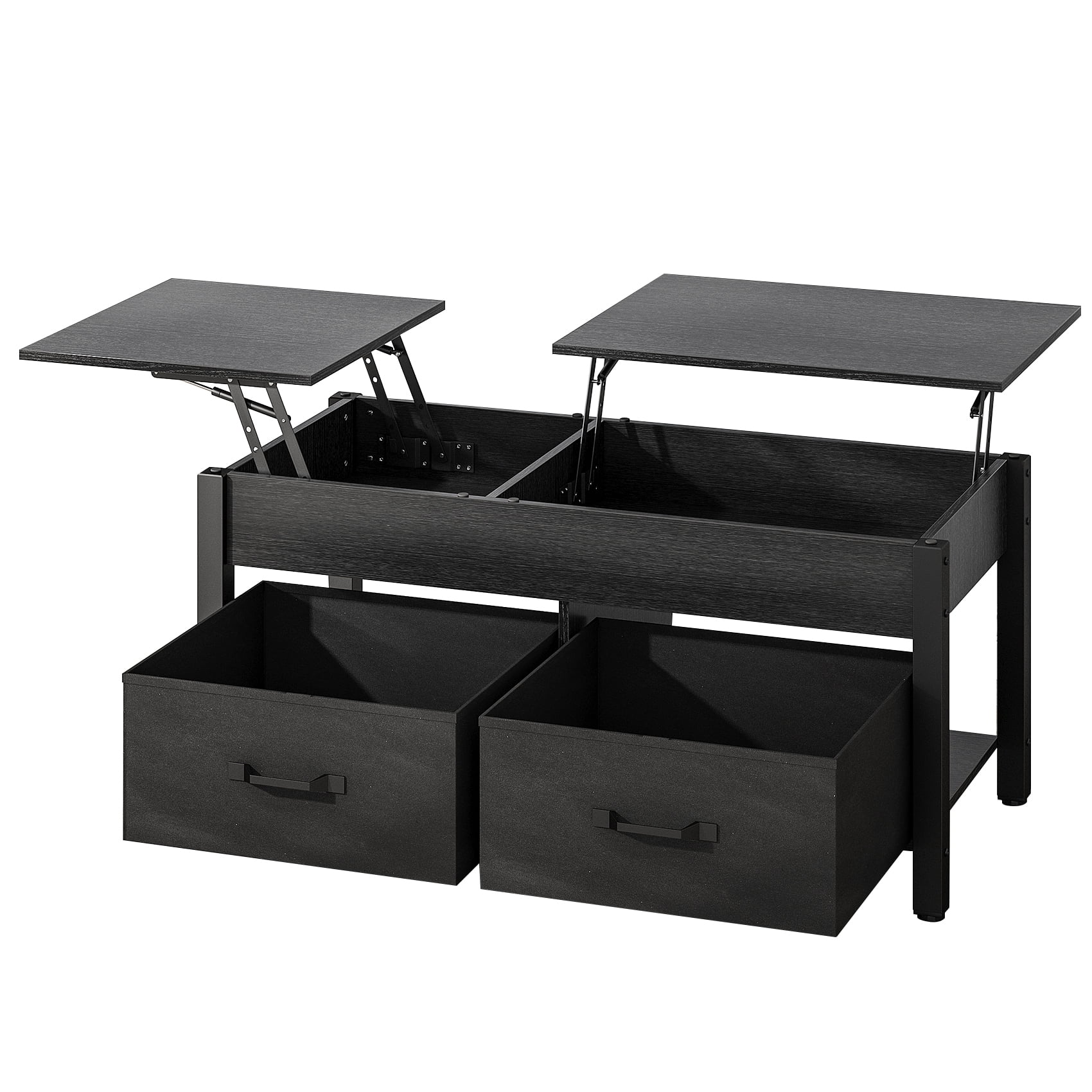 Rxicdeo 2 Way Lift Top Coffee Table with Hidden Compartments 2 Fabric