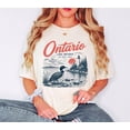 thumbnail image 2 of Lake Ontario Graphic T-shirt Lake Ontario Shirt Great Lakes Apparel Loon Bird Design Tee Vintage Travel Tee, 2 of 8