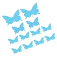thumbnail image 1 of Home Decor, Unique Durable 3-Dimensional Butterfly-shaped 12Pcs/Set Wall Art Paper Beautiful  for Home Decoration for Wall for Wedding for Window Display Shiny Gold,Shiny, 1 of 7