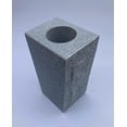 thumbnail image 3 of Upstate Stone Works Granite Vase Tapered (5"x4"x9") Gray Cemetery Grave, 3 of 6