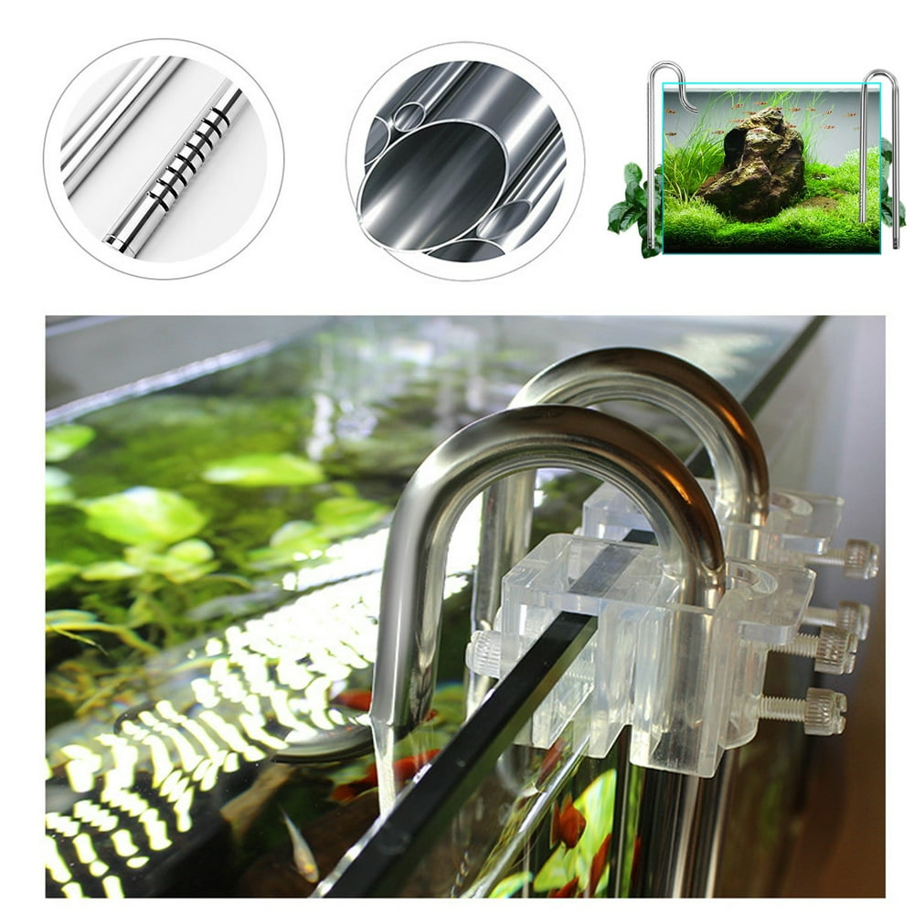 12/16mm Aquarium Fish Tank Filter Tube Surface Skimmer Inflow Outflow