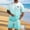 Sky Blue, variant on Zylanna Men's 2 Piece Outfit Sets, Gradient Color Casual Short Sleeve T-Shirt and Shorts Set Elastic Waist Crew Neck Loungewear for Vacation Daily Wear Hot Pink