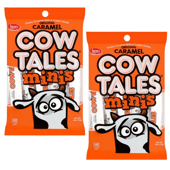 Goetze's Mini Vanilla Cow Tales Original Caramel Minis 2 Pack 4oz